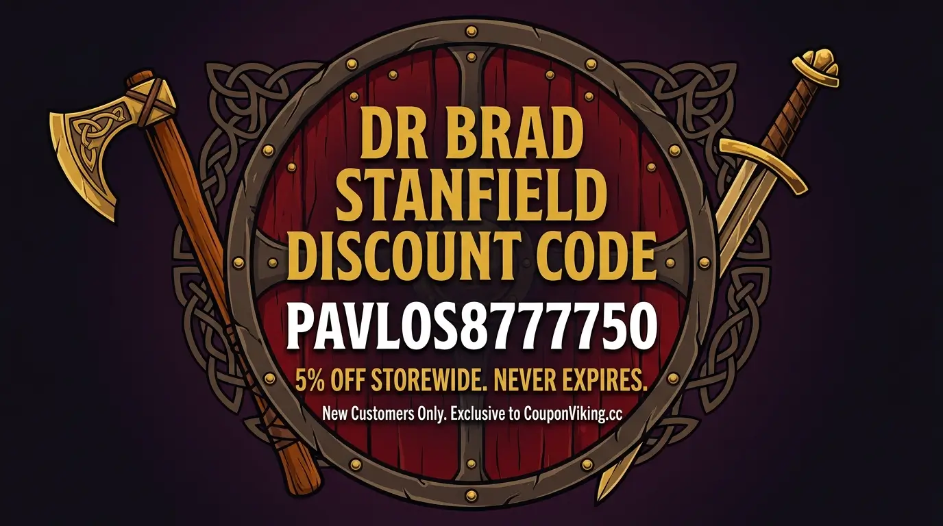 Dr Brad Stanfield discount code PAVLOS8777750 for 5% off storewide