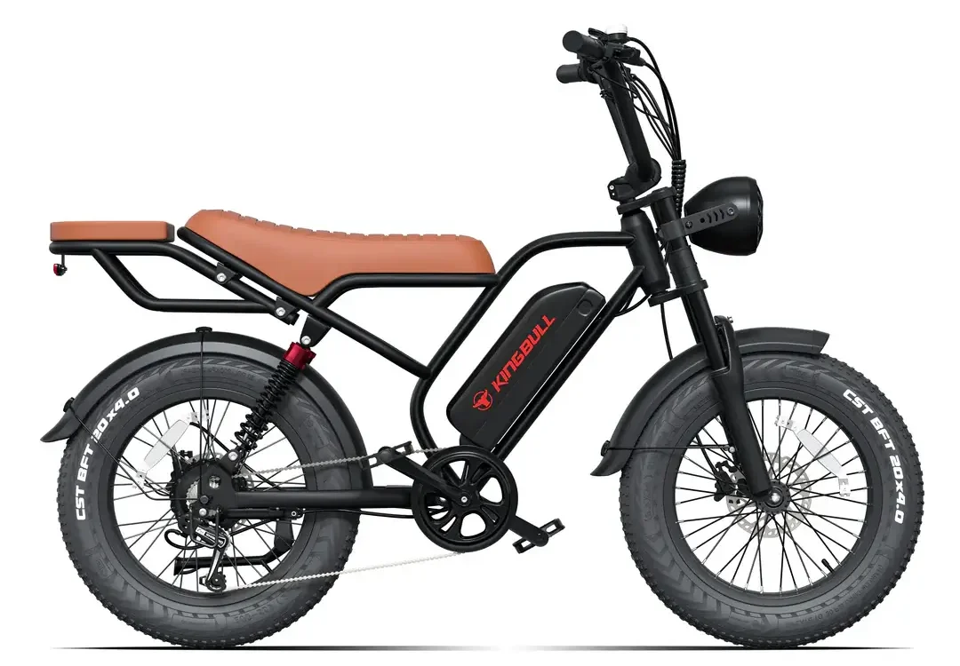 KingBull Ranger Dual-Suspension Vintage-Style E-Bike